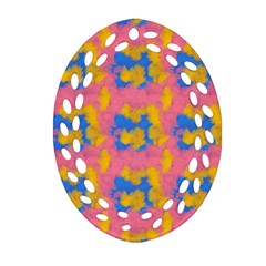 Abstract Painting Oval Filigree Ornament (two Sides) by SychEva