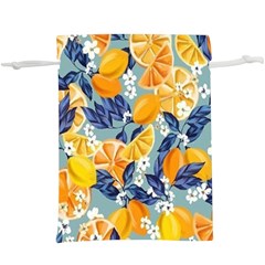 Floral  Lightweight Drawstring Pouch (xl) by Sparkle