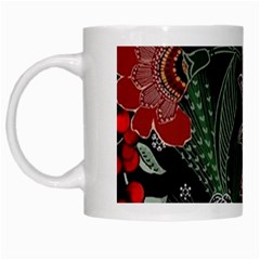 Floral White Mugs