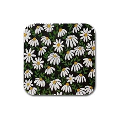 Floral Rubber Square Coaster (4 Pack)  by Sparkle