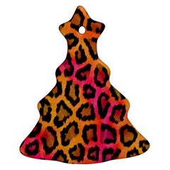 Leopard Print Ornament (christmas Tree)  by skindeep