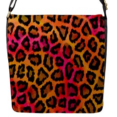 Leopard Print Flap Closure Messenger Bag (s) by skindeep