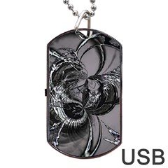 Satellite Dog Tag Usb Flash (two Sides) by MRNStudios