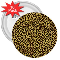 Fur-leopard 2 3  Buttons (10 Pack)  by skindeep