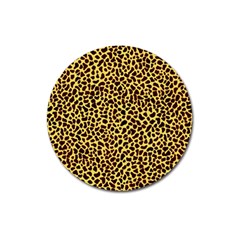 Fur-leopard 2 Magnet 3  (round) by skindeep