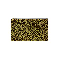 Fur-leopard 2 Cosmetic Bag (small) by skindeep