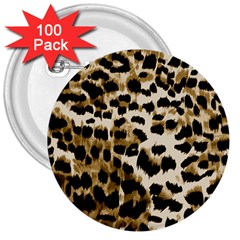 Leopard-print 2 3  Buttons (100 Pack)  by skindeep