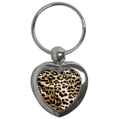 Leopard-print 2 Key Chain (heart) by skindeep