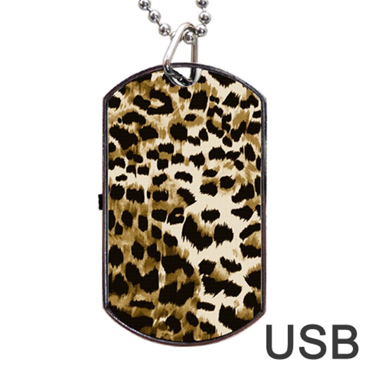 Leopard-print 2 Dog Tag USB Flash (Two Sides)