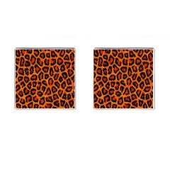 Leopard-print 3 Cufflinks (square) by skindeep