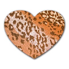 Leopard-knitted Heart Mousepads by skindeep