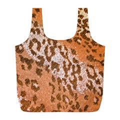 Leopard-knitted Full Print Recycle Bag (l) by skindeep