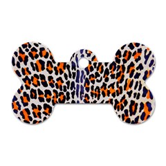 Fur-leopard 5 Dog Tag Bone (two Sides) by skindeep