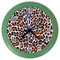 Fur-leopard 5 Color Wall Clock