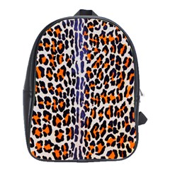 Fur-leopard 5 School Bag (large) by skindeep