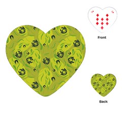 Folk Flowers Pattern  Playing Cards Single Design (heart)