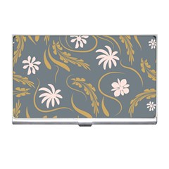 Folk Flowers Pattern  Business Card Holder by Eskimos