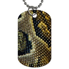 Leatherette Snake 2 Dog Tag (one Side) by skindeep