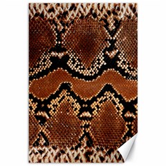 Leatherette Snake 3 Canvas 12  X 18  by skindeep