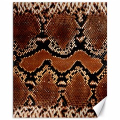 Leatherette Snake 3 Canvas 11  X 14  by skindeep