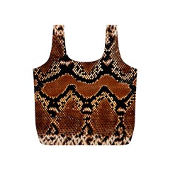 Leatherette Snake 3 Full Print Recycle Bag (s) by skindeep