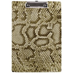 Leatherette Snake 4 A4 Clipboard by skindeep