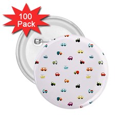 Cute Bright Little Cars 2 25  Buttons (100 Pack)  by SychEva