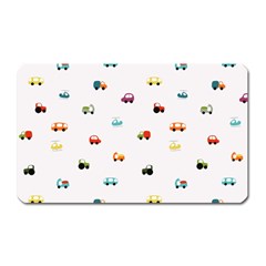 Cute Bright Little Cars Magnet (rectangular) by SychEva