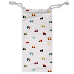 Cute Bright Little Cars Jewelry Bag by SychEva