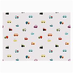 Cute Bright Little Cars Large Glasses Cloth (2 Sides) by SychEva