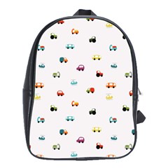 Cute Bright Little Cars School Bag (large) by SychEva