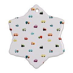 Cute Bright Little Cars Ornament (snowflake) by SychEva