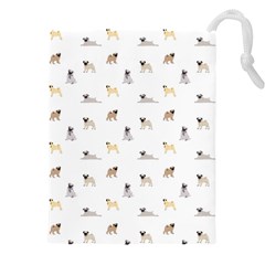 Funny Pugs Drawstring Pouch (5xl) by SychEva
