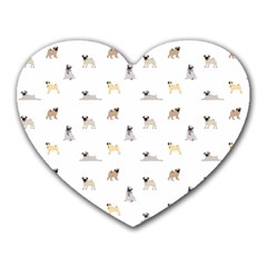Funny Pugs Heart Mousepads by SychEva