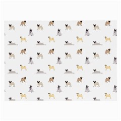Funny Pugs Large Glasses Cloth (2 Sides) by SychEva