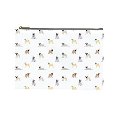 Funny Pugs Cosmetic Bag (large) by SychEva