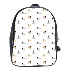 Funny Pugs School Bag (large) by SychEva