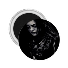 Beauty Woman Black And White Photo Illustration 2 25  Magnets by dflcprintsclothing