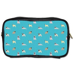 Funny Pugs Toiletries Bag (two Sides) by SychEva