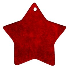 Leather Smooth 19 Star Ornament (Two Sides)