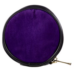 Leather Smooth 18-purple Mini Makeup Bag by skindeep