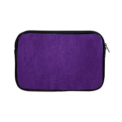 Leather Smooth 18-purple Apple Ipad Mini Zipper Cases by skindeep