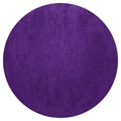 Leather Smooth 18-purple Round Trivet by skindeep