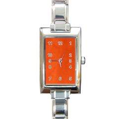 Leather Smooth 22 Rectangle Italian Charm Watch by skindeep