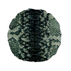 Snake Skin-29 Alt Standard 15  Premium Flano Round Cushions by skindeep