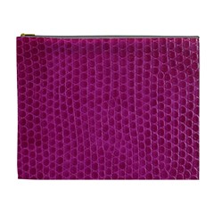 Leatherette 5 Purple Cosmetic Bag (xl) by skindeep