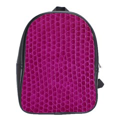 Leatherette 5 Purple School Bag (xl) by skindeep