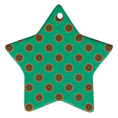 Ethnic Circular Print Ornament (star) by designsbymallika