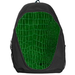 Crocodile Leather Green Backpack Bag by skindeep