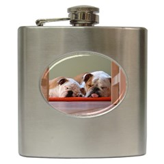 2 Sleeping Bulldogs Hip Flask (6 Oz) by SomethingForEveryone